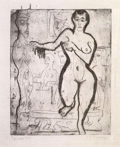 Nude Woman — Ernst Ludwig Kirchner, Expressionism