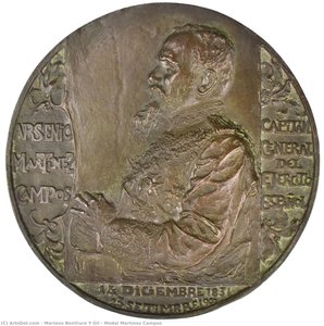 Medal Martínez Campos — Mariano Benlliure Y Gil, Contemporary Realism