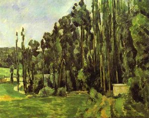 Poplar Trees — Paul Cézanne, Post-impressionism