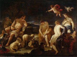 Urteilung Des Paris — Luca Giordano, Baroque Painting
