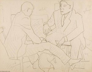 (two Men Seated) — Marguerite Zorach