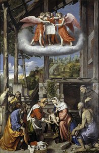Nativity With Shepherds, St. Jerome And A Donor