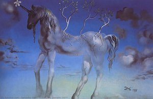 Der Glückliche Einhorn — Salvador Dalí, Surrealism