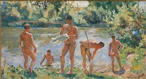 Volodya By The Water — Pyotr Konchalovsky