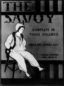 Design for the front cover of 'The Savoy: Complete in Three Volumes'