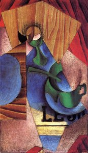 Glass, Cup And Newspaper — Juan Gris