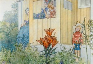 Dressing Up (masquerade) — Carl Larsson