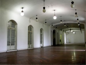 Interior of the Palace of Industries in the implementation of the Catavento Museum - Palácio das Indústrias