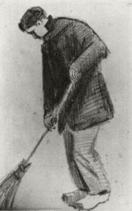 Junger Mann Mit Besen — Vincent Willem Van Gogh, Early Realism