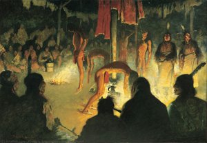 The Sun Dance — Frederic Remington, American Romanticism