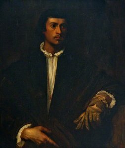 A Gentleman Holding a Glove (after Titian)
