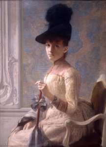 Portrait Of Madame Charles Steeg — Emile Levy