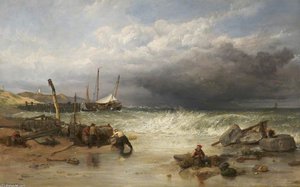 On The Coast Of Brittany — Clarkson Frederick Stanfield, Romanticism