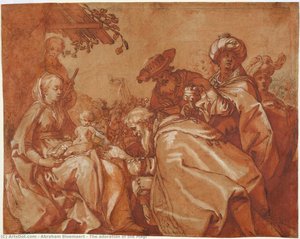 The Adoration Of The Magi — Abraham Bloemaert, Baroque