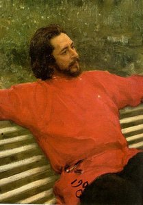 Portrait Of The Author Leonid Andreev. — Ilya Yefimovich Repin, Impressionism
