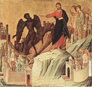 Die Versuchung Auf Dem Berg — Duccio Di Buoninsegna, Late Gothic Style