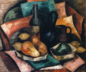 Still Life With Bottle And Pitchers — Marsden Hartley
