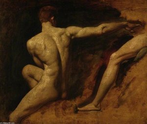 Two Male Nude Studies — William Etty