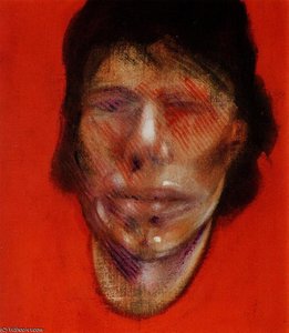 3 Studies For A Portrait Of Mick Jagger, Right — Francis Bacon, Expressionist Painting