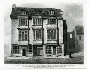 A South View Of The Falcon Tavern, On The Bankside