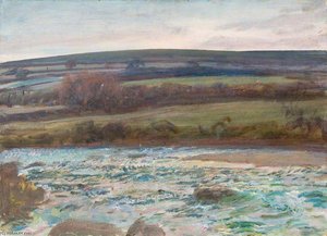 Brightworthy Ford, Withypool, Exmoor - (10) — Sir Alfred James Munnings
