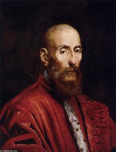 Portrait Of A Senator — Jacopo Tintoretto, Early Baroque