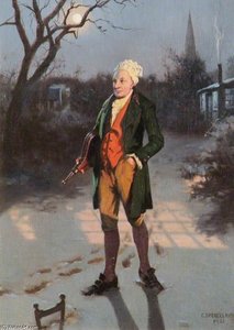 William Cowper With The Bellows — Charles Spencelayh