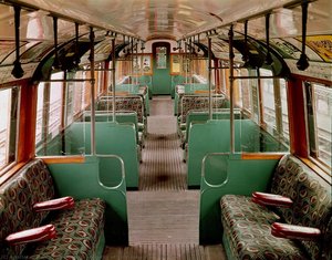 Interior Of 1938 Tube Stock Carriage — Heinz Zinram, Contemporary Realism