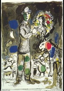 Peasant With Bouquet — Marc Chagall, Surrealism