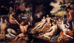 The Wedding Of Peleus And Thetis — Cornelis Cornelisz Van Haarlem, Mannerism