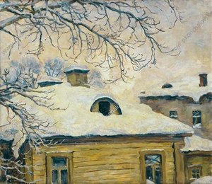 Winter. Rooftops. — Pyotr Konchalovsky