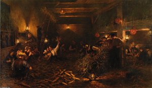 The Husking Bee — Henry Mosler