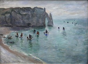 Etretat's Cliffs — Claude Monet