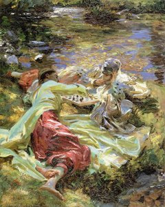The Chess Game — John Singer Sargent, Impressionistic Realism