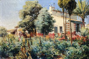 A Mediterranean Village — Manuel García Y Rodríguez