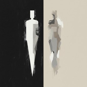 Dichotomy Of Essence: A Monolithic Study In Geometric Shadow And Ethereal Form — Laurent Fabre