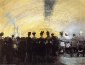 Back Row, Follies Bergere — Everett Shinn