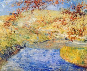 The Winding Brook — John Henry Twachtman, Impressionism