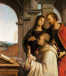 The Vision Of St Bernard (detail) — Vannucci Pietro (le Perugin), Early Renaissance