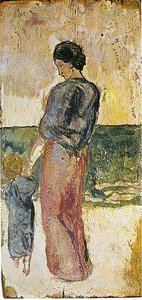 Mutter Und Kind Am Strand — Pablo Picasso, Cubism