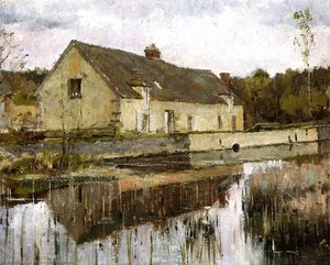 On The Canal — Theodore Robinson