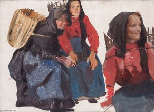 Fisherwomen At Portsoy — George Murray