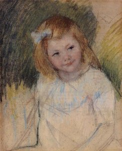 Sara Looking To The Right — Pierre-auguste Renoir, Impressionist Painting