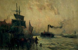 Greenwich Reach, London, Evening