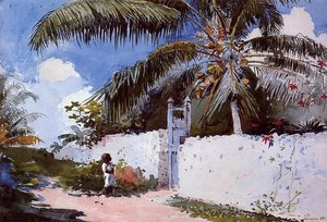 A Garden In Nassau — Winslow Homer, American Realism