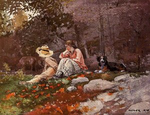 Flock Of Sheep, Houghton Farm — Winslow Homer, Realismus
