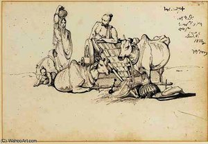Peasants And Oxen — George Chinnery