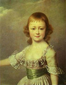 Portrait Of Grand Duchess Ekaterina Pavlovna As A Child — Dmitry Grigoryevich Levitsky