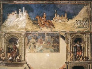 Equestrener Porträt Von Guidoriccio Da Fogliano — Simone Martini, Late Gothic Style