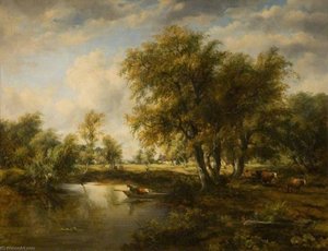 Landscape With A Stream — Frederick Waters Watts